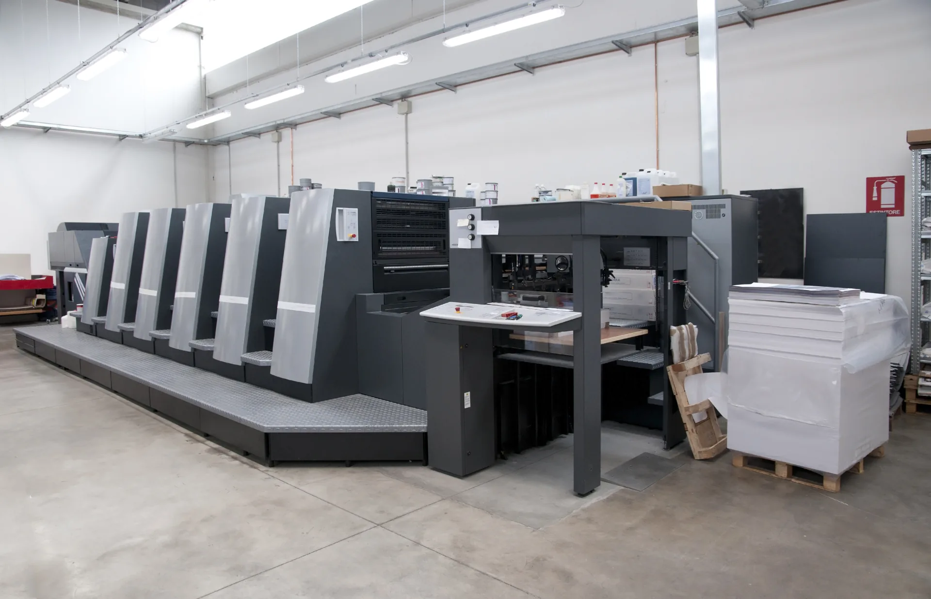 Commercial printing press